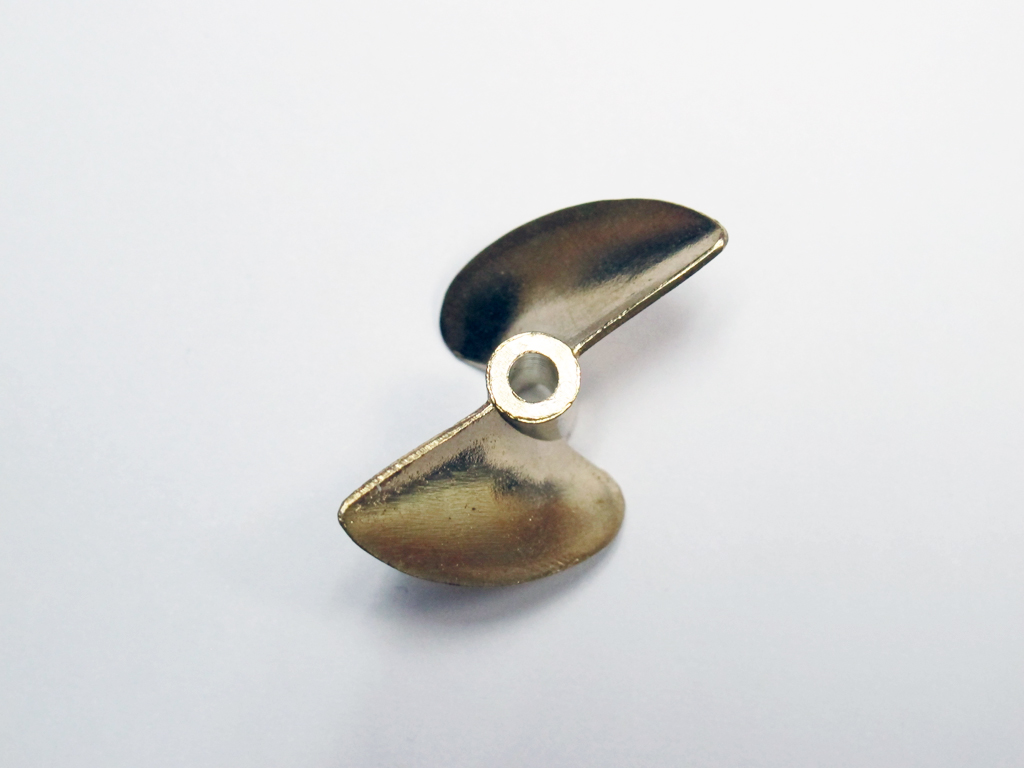 (image for) 38mm Diameter 2 Blade Cast Copper Propellor for 3/16 Shaft